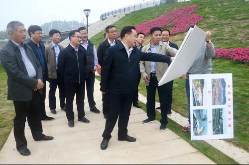 上饒市人大副主任、鄱陽縣縣委書記張禎祥蒞臨新昌南湖西河濕地公園項(xiàng)目